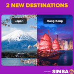 SIMBA SuperRoam 50 GB plan added Japan and Hong Kong to it’s stable