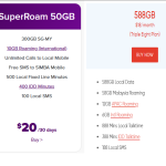 SIMBA SUPERROAM 50 GB vs eight triple 8 plan