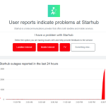 Starhub fibre broadband and TV service is down?