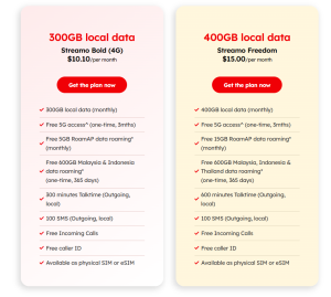 Zero1 launches Streamo Bold and Streamo Freedom plan with 5 to 15 GB RoamAP and 600 GB Malaysia, Indonesia and Thailand* roam for a year