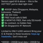 heya offers 6 mths free for seniors