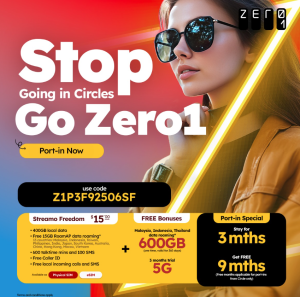 Zero1 Joins ZYM in Targeting Circles.Life Users with 9-Month Free Port-In Offer