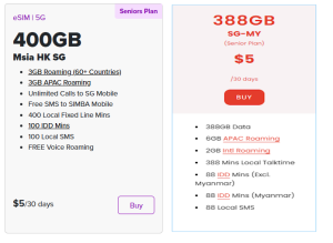 Eight challenges SIMBA with senior plan at $5 with similar roaming features